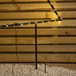 Samuel Alexander 124 Warm White LED Dewdrop Metal Christmas Tree with Stake - Size: 80 x 73 x 1cm - Black - Wilko - thumbnail 6