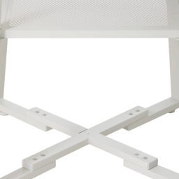 Living and Home 4 Seater White Round Dining Table with Storage Shelf - Wilko - thumbnail 6