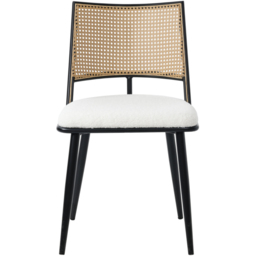 Furniture One Set of 2 White Rattan Mid-Century Dining Chair - Wilko - thumbnail 4