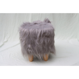 Gardeco Tundra The Woolly Mammoth Grey Synthetic Fur Footstool - Size: 36 x 70 x 33cm - Wilko - thumbnail 6