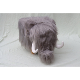 Gardeco Tundra The Woolly Mammoth Grey Synthetic Fur Footstool - Size: 36 x 70 x 33cm - Wilko - thumbnail 4