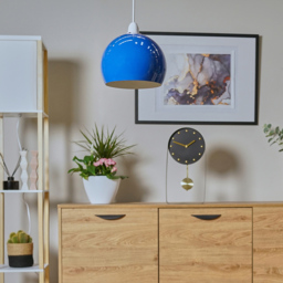 ValueLights Mini Arco Navy Blue Metal Pendant Shade - Size: 17.5 x 21.5 x 21.5cm - Wilko - thumbnail 7