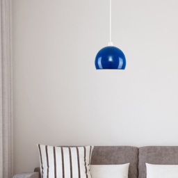ValueLights Mini Arco Navy Blue Metal Pendant Shade - Size: 17.5 x 21.5 x 21.5cm - Wilko - thumbnail 3