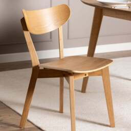 Florence Roxby Set of 2 Oak Dining Chairs - Brown - Furniture To Go - Wilko
