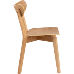 Florence Roxby Set of 2 Oak Dining Chairs - Brown - Furniture To Go - Wilko - thumbnail 5