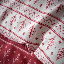 Fairisle Duvet Set - Red/King - Wilko - thumbnail 5