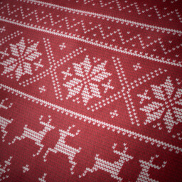 Fairisle Duvet Set - Red/King - Wilko - thumbnail 4