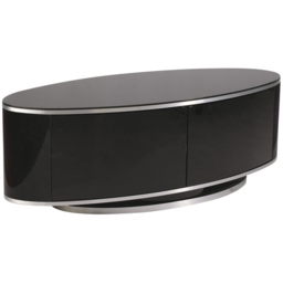MDA Designs Luna 2 Door Black TV Unit - Size: 41 x 115 x 47cm - Wilko - thumbnail 3