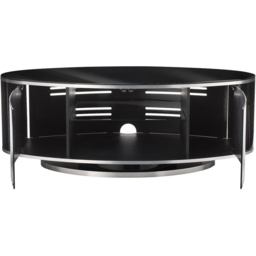 MDA Designs Luna 2 Door Black TV Unit - Size: 41 x 115 x 47cm - Wilko - thumbnail 4