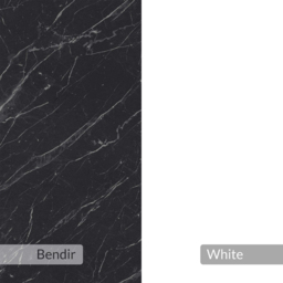 Decortie Gora 4 Door Black and White Marble Effect Sideboard - Size: 82 x 180 x 35.6cm - Multi - Wilko - thumbnail 7