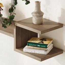 Decortie Natural Oak Wall-Mounted Floating Shelf Set 2 Pack - Size: 18 x 75 x 19.5cm - Brown - Wilko - thumbnail 5