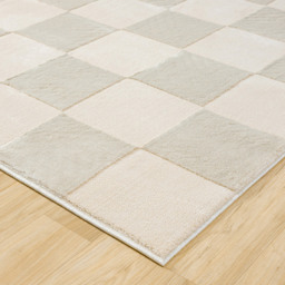 Desire Rugs Vellure Cream Metallic Sheen Grid Design Rug 200 x 290cm - Size: 290 x 200 x 1.1cm - Wilko - thumbnail 4