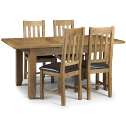 Julian Bowen Astoria 4 Seater Extending Dining Table - Wood - Wilko - thumbnail 5