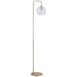 Living and Home Gold Arm Floor Lamp - Size: 157.5 x 30.5 x 30.5cm - Wilko - thumbnail 1