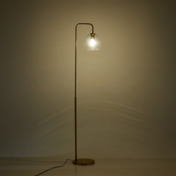 Living and Home Gold Arm Floor Lamp - Size: 157.5 x 30.5 x 30.5cm - Wilko - thumbnail 7