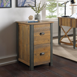 Baumhaus Urban Elegance 2 Drawer Reclaimed Filing Cabinet - Brown - Wilko - thumbnail 4