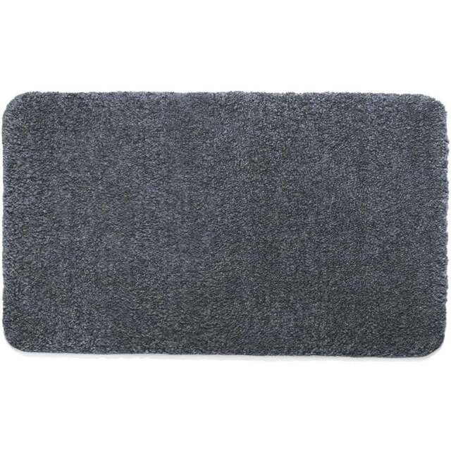 My Luxe Charcoal Rug 60 x 100cm - Size: 60 x 100 x 6cm - grey - Wilko - image 1