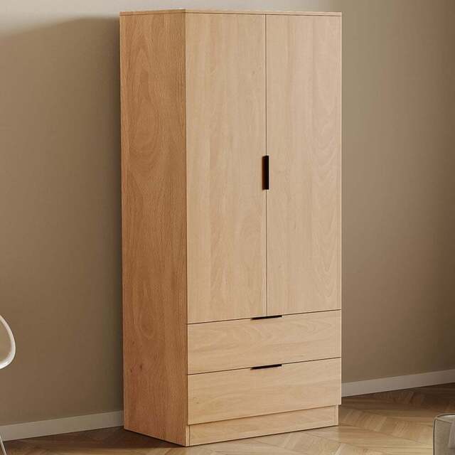 Vida Designs Trega 2 Drawer 2 Door Pine Wardrobe - Size: 2 Door, 2 Drawer - Wilko - image 1