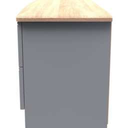 Crowndale Victoria 4 Drawer Dusk Grey and Oak Bedbox - Wilko - thumbnail 4