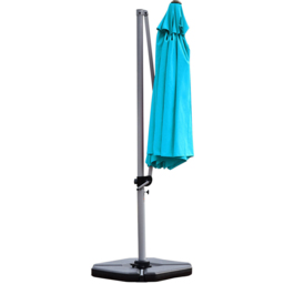Costway Blue Crank and Tilt Cantilever Parasol 3.3m - Wilko - thumbnail 4