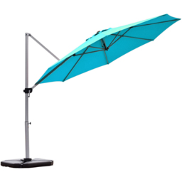 Costway Blue Crank and Tilt Cantilever Parasol 3.3m - Wilko - thumbnail 1