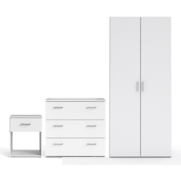Florence Space White 3 Piece Bedroom Furniture Set - Furniture To Go - Wilko - thumbnail 3