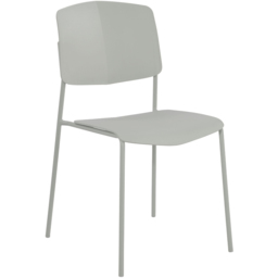 Core Products Academy Set of 2 Light Grey Plastic Kitchen Chair - Wilko - thumbnail 4