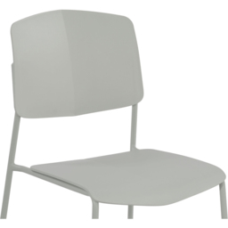 Core Products Academy Set of 2 Light Grey Plastic Kitchen Chair - Wilko - thumbnail 5