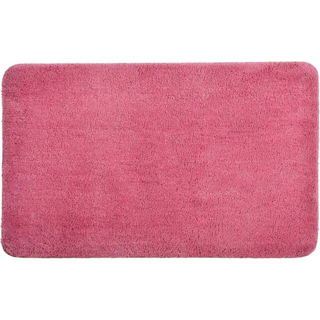 Allure Bath Fashions Rose Pink Microfibre Luxury Non-Slip Bath Mat 50 x 80cm - Wilko - image 1