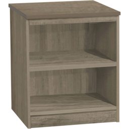 R White Cabinets 2 Shelf Grey Desk Height Wide Bookcase - Size: 72.8 x 60 x 54cm - Wilko - thumbnail 3
