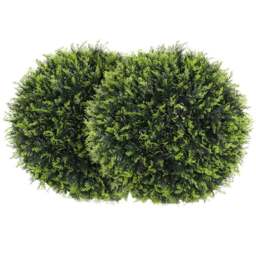 Portland Green Artificial Plant Topiary Ball 2 Pack - Size: 45 x 45 x 45cm - Wilko - thumbnail 1