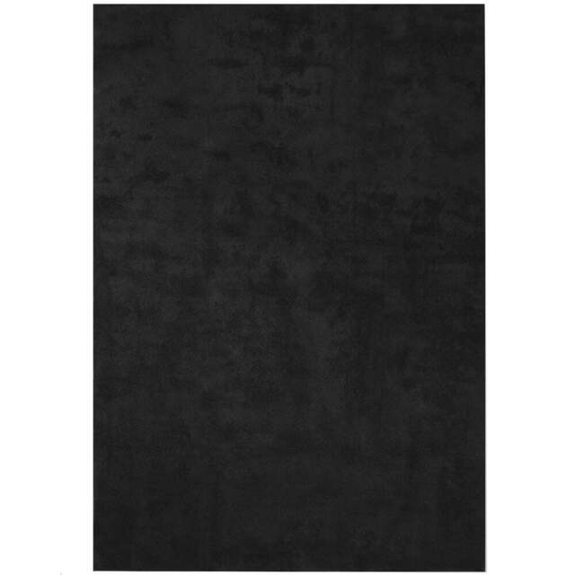 tectake Zonelle Black Short Pile Ultra Soft Rug 230 x 160cm - Size: 1.2 x 124 x 307cm - Wilko - image 1