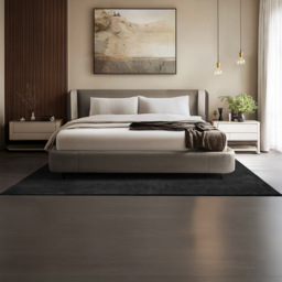 tectake Zonelle Black Short Pile Ultra Soft Rug 230 x 160cm - Size: 1.2 x 124 x 307cm - Wilko - thumbnail 3