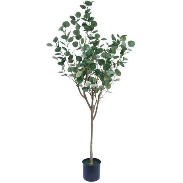 Botanik Eucalyptus Artificial Tree in Pot 150cm - Size: 150 x 50 x 50cm - Green - Wilko - image 1