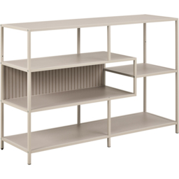 Florence Seaford 4 Shelf Wide Grey Steel Bookcase - Furniture To Go - Wilko - thumbnail 3