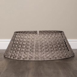 Samuel Alexander KD Large Grey Plastic Wicker Rattan Christmas Tree Skirt 24 x 70cm - Size: 24 x 24 x 24cm - Wilko - thumbnail 7