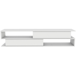 Decorotika Cortez 2 Shelf White TV Unit - Size: 40 x 160 x 35cm - Wilko - thumbnail 4