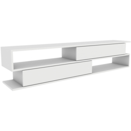Decorotika Cortez 2 Shelf White TV Unit - Size: 40 x 160 x 35cm - Wilko - thumbnail 3