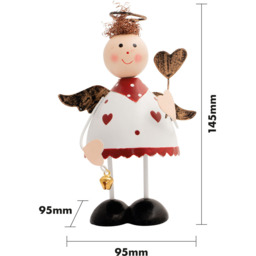 St Helens White Metal Angel Ornament 14.5cm - Size: 10 x 10 x 15cm - Wilko - thumbnail 7