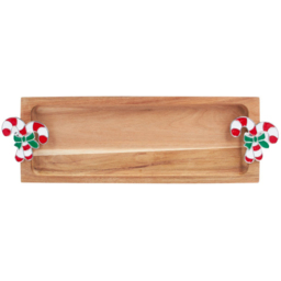 Candy Cane Acacia Cheeseboard SetNatural - Wilko - thumbnail 3