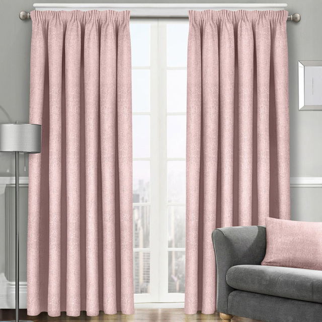Velosso Westwood Blush Pink Curtains 117 x 137cm - Size: W 117 x D 137cm - Wilko - image 1