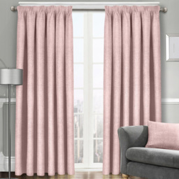 Velosso Westwood Blush Pink Curtains 117 x 137cm - Size: W 117 x D 137cm - Wilko