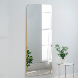 Yearn Gold Seamless Full Length Mirror 170 x 70cm - Wilko - thumbnail 3