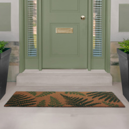 RHS Fern Latex Backed Runner 40 x 120cm - Size: 120 x 40 x 1.5cm - Green - Wilko - thumbnail 7