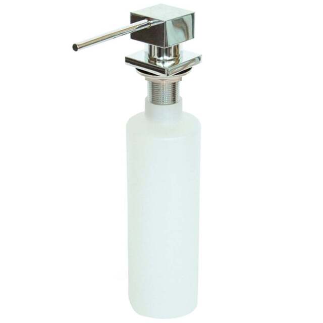 Reginox GSD 02 SD Soap Dispenser - Size: 4.2 x 4 x 23.8cm - Silver - Wilko - image 1