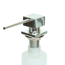 Reginox GSD 02 SD Soap Dispenser - Size: 4.2 x 4 x 23.8cm - Silver - Wilko - thumbnail 3