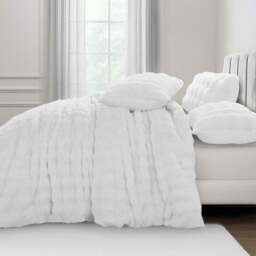 Sweet Dreams Super King Size White Alpine Duvet Set - Wilko