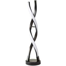 ValueLights Infinity Black Double Twist Integrated LED Table Lamp - Size: 48 x 12 x 12cm - Wilko