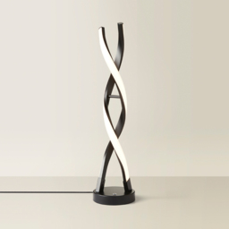 ValueLights Infinity Black Double Twist Integrated LED Table Lamp - Size: 48 x 12 x 12cm - Wilko - thumbnail 6