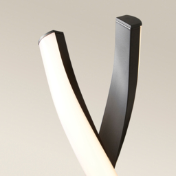 ValueLights Infinity Black Double Twist Integrated LED Table Lamp - Size: 48 x 12 x 12cm - Wilko - thumbnail 4